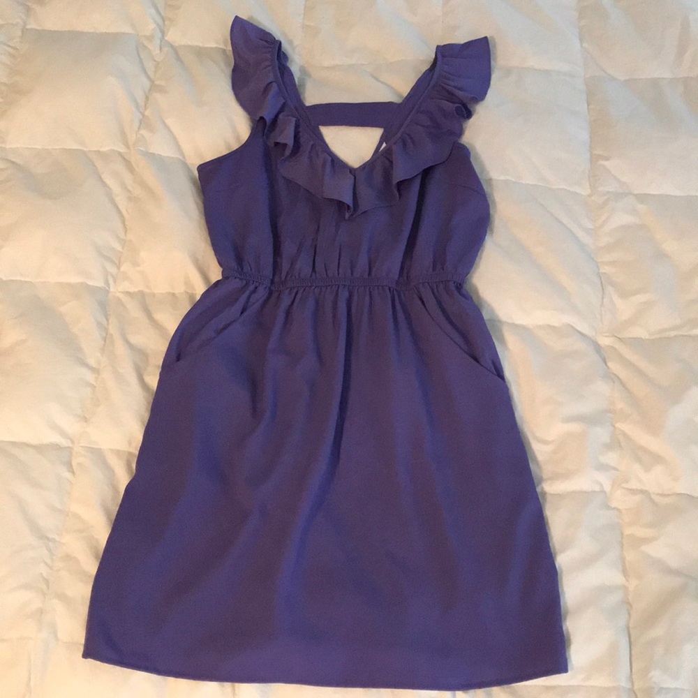 Purple ruffle dress size medium